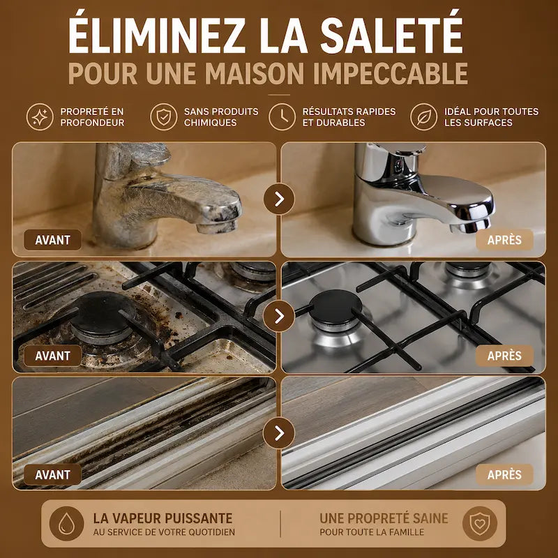 Nettoyeur vapeur portable - Nettoyage sans produits chimiques | VapoClean™
